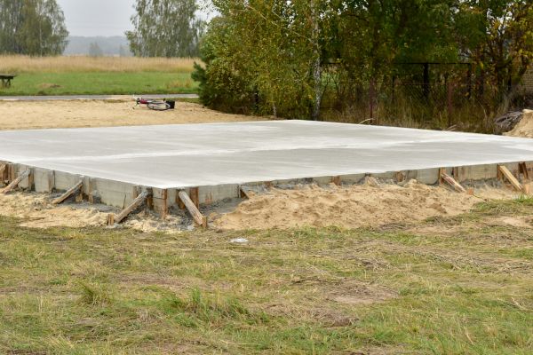 Concrete Base Installation in New Albany