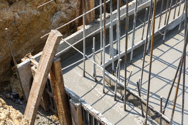 Concrete Footing Pouring in New Albany