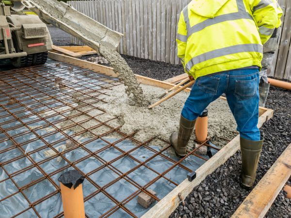 Basement Slab Pouring in New Albany