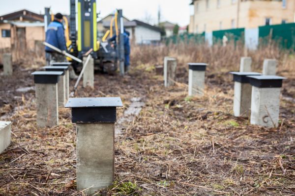 Concrete Piling Installation in New Albany