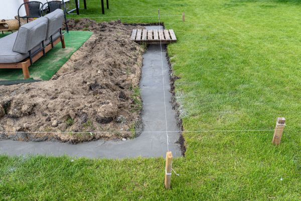 Cement Footer Installation in New Albany
