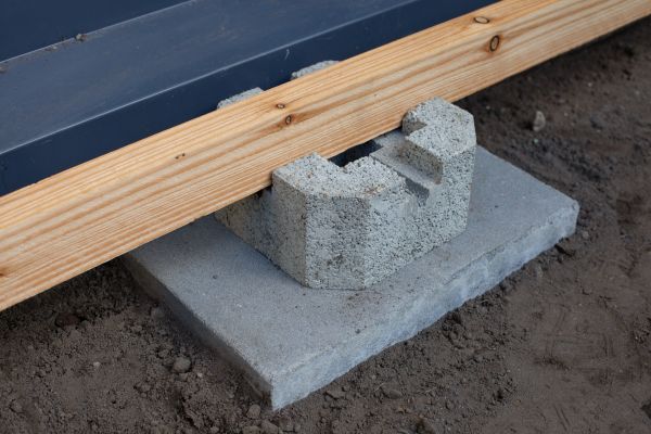 Deck Footing Construction in New Albany