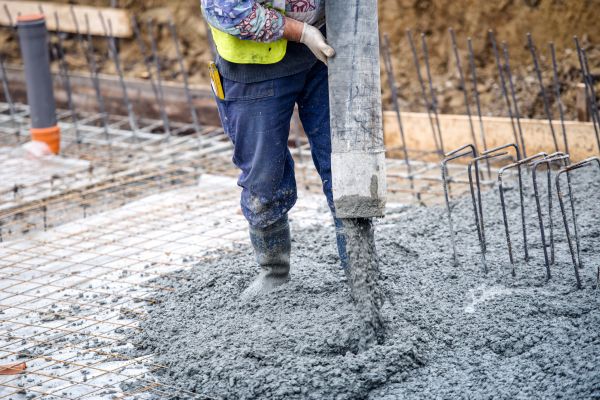 Cabin Foundation Pouring in New Albany
